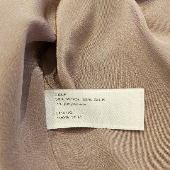 New Carolina Herrera Striped Sleeveless Silk Blend Pink Cocktail Midi Dress 4 US - Picture 9 of 10